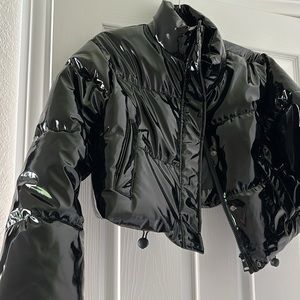 * BRAND NEW * tags attached PLT vinyl puffer